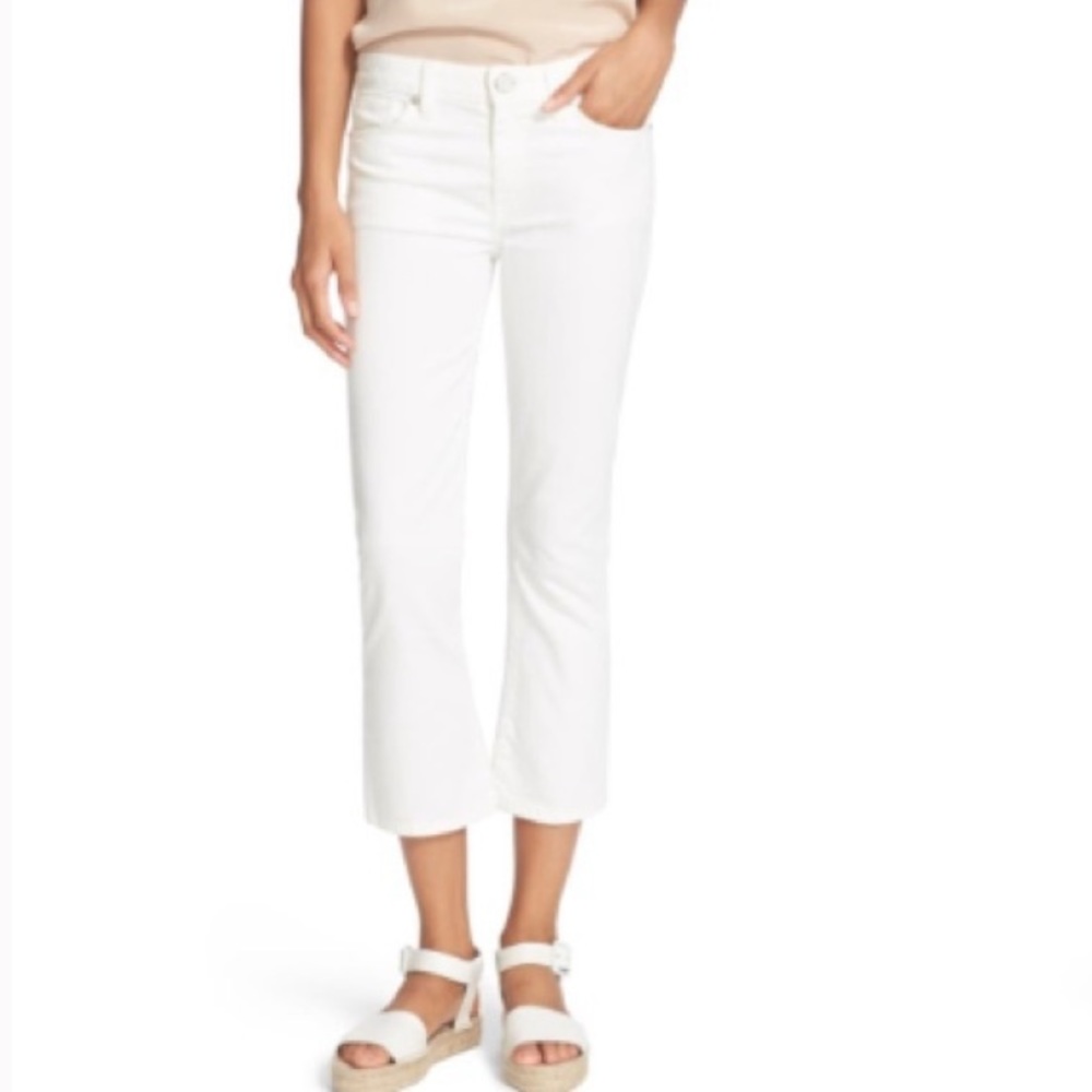 Joie | crop flare jeans in porcelain (30) like new
